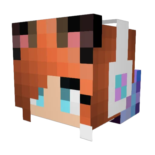 Brian_Km Minecraft avatar head, 3D render