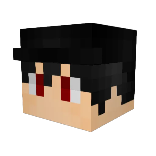 Brian_idk Minecraft avatar head, 3D render