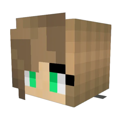 Brian_prd2 Minecraft avatar head, 3D render