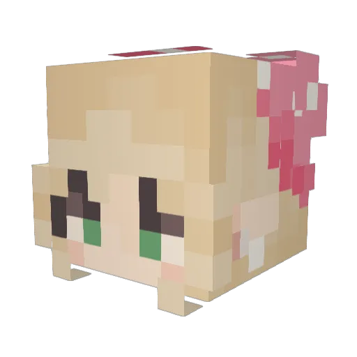BrianaBlue8 Minecraft avatar head, 3D render