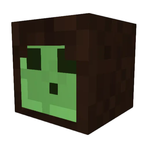 Brianinator Minecraft avatar head, 3D render