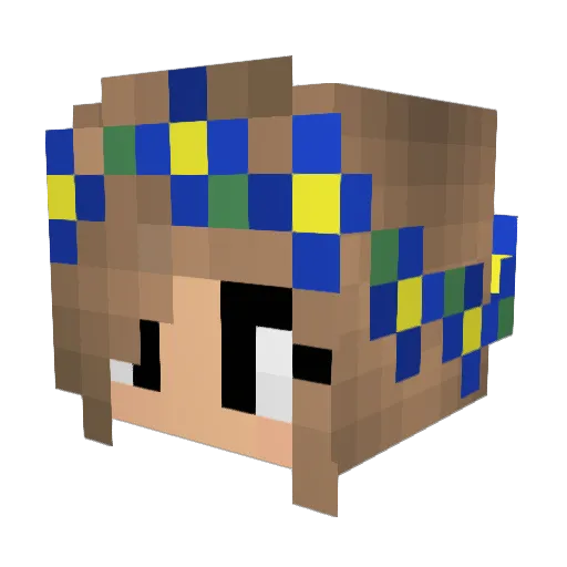 Brianna0103 Minecraft avatar head, 3D render