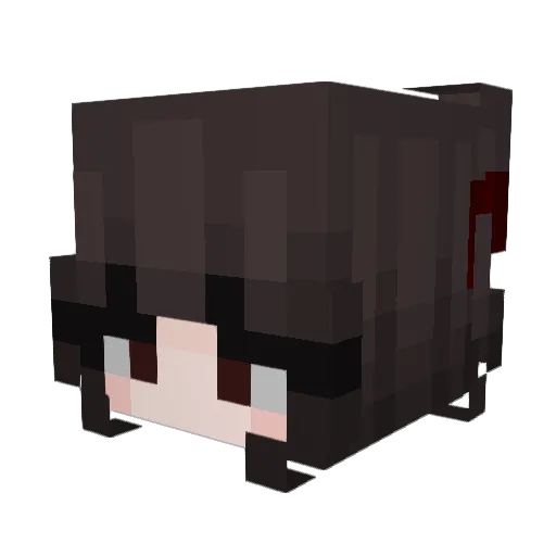 BriannaFr Minecraft avatar head, 3D render