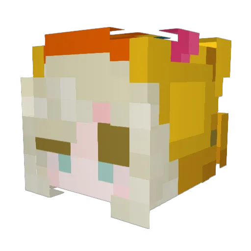 BriannaIsABaby Minecraft avatar head, 3D render