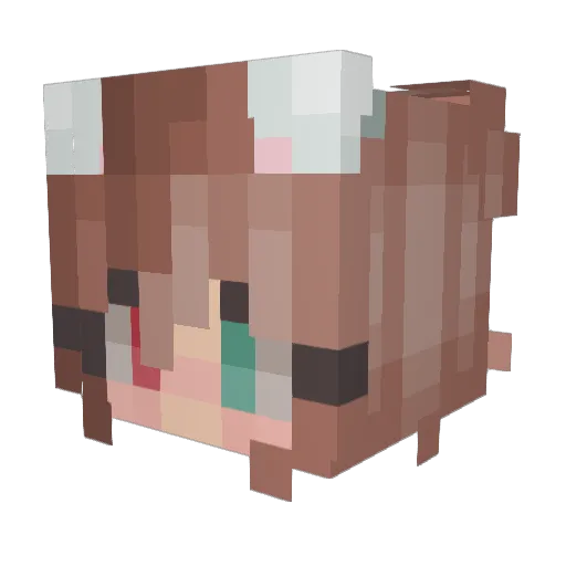 Briar_Ember Minecraft avatar head, 3D render