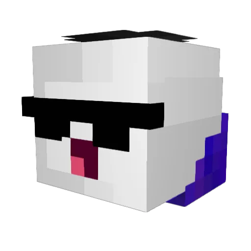 Briboy001 Minecraft avatar head, 3D render