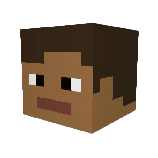 Bric_ss Minecraft avatar head, 3D render