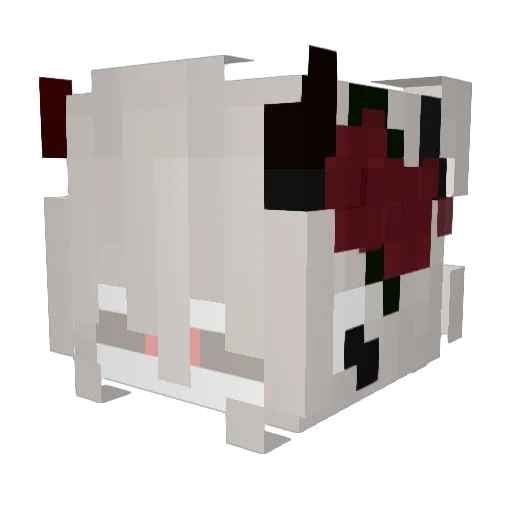 Bricett Minecraft avatar head, 3D render