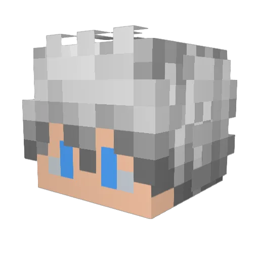 Brichowo Minecraft avatar head, 3D render