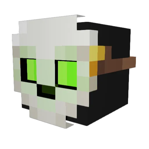 BrickBRACK_ Minecraft avatar head, 3D render