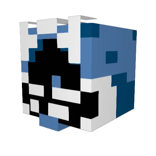 BrickHead1003 Minecraft avatar head, 3D render