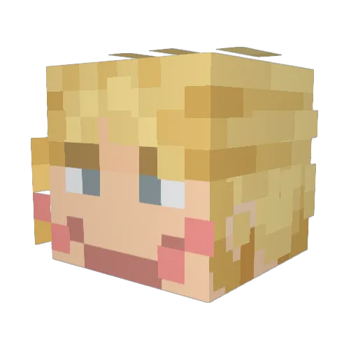 BrickHouse333 Minecraft avatar head, 3D render