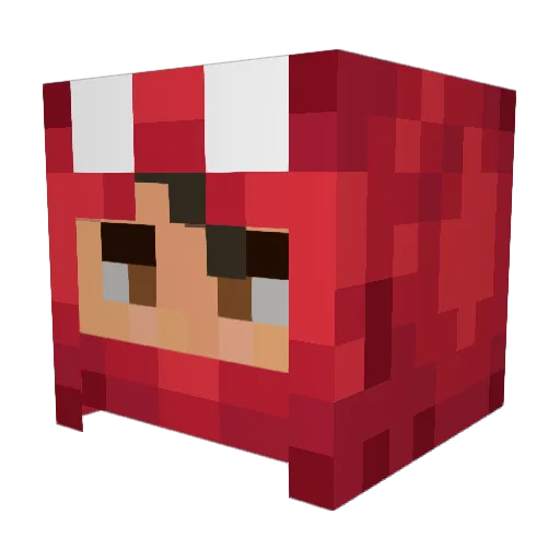 BrickLink Minecraft avatar head, 3D render