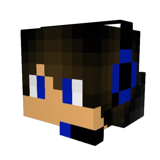 BrickReez Minecraft avatar head, 3D render
