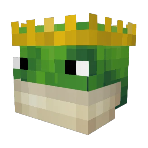 Brick_Frog Minecraft avatar head, 3D render