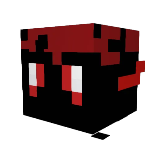 Brick_Ge Minecraft avatar head, 3D render