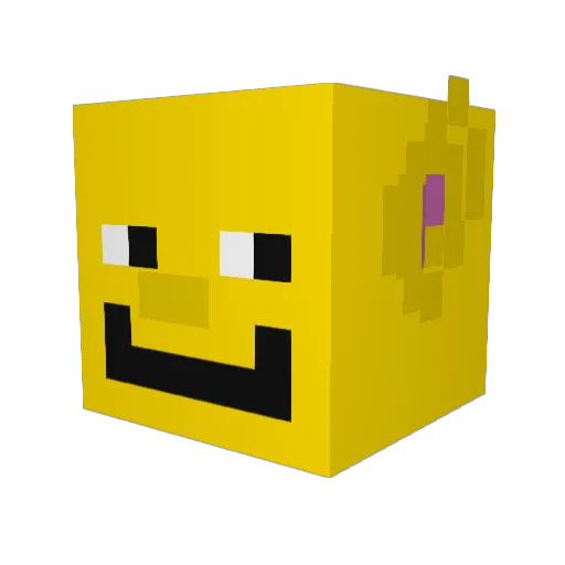 Brickcat1 Minecraft avatar head, 3D render