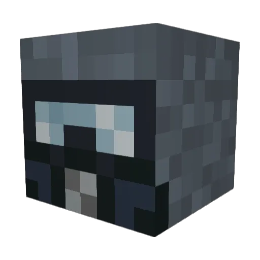 BrickedUpKids Minecraft avatar head, 3D render