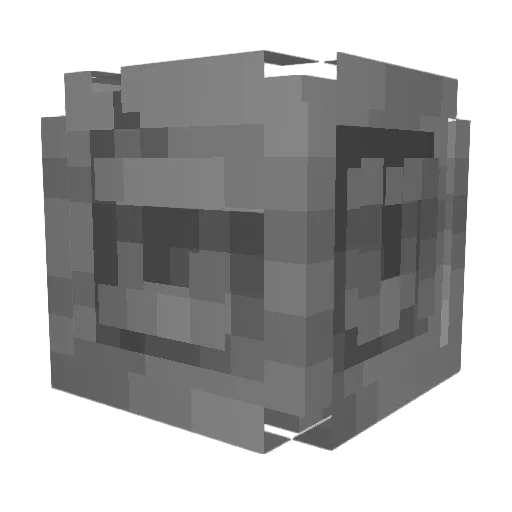 Brickehad Minecraft avatar head, 3D render