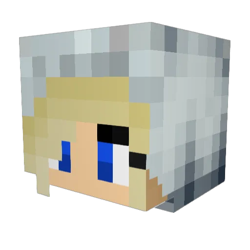 Brickhead8444 Minecraft avatar head, 3D render