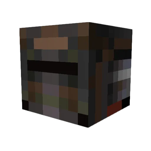 Brickhound Minecraft avatar head, 3D render