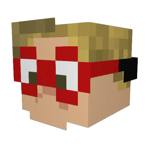 BricksAlive Minecraft avatar head, 3D render