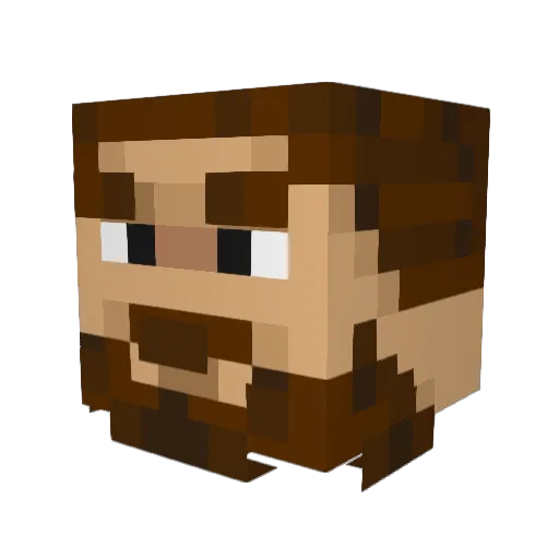 BrickyMyTime Minecraft avatar head, 3D render