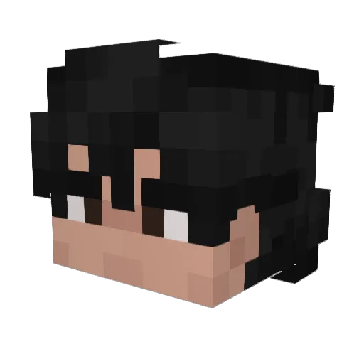 Bricky_33 Minecraft avatar head, 3D render
