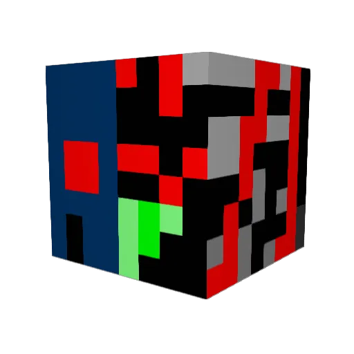 Brickydragon Minecraft avatar head, 3D render
