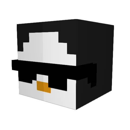 Briculaj Minecraft avatar head, 3D render