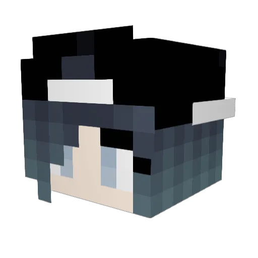 Bride_Wind Minecraft avatar head, 3D render