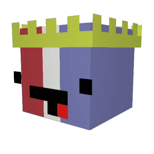Bridge290 Minecraft avatar head, 3D render