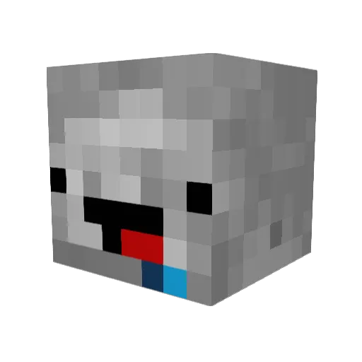 Bridgernator Minecraft avatar head, 3D render