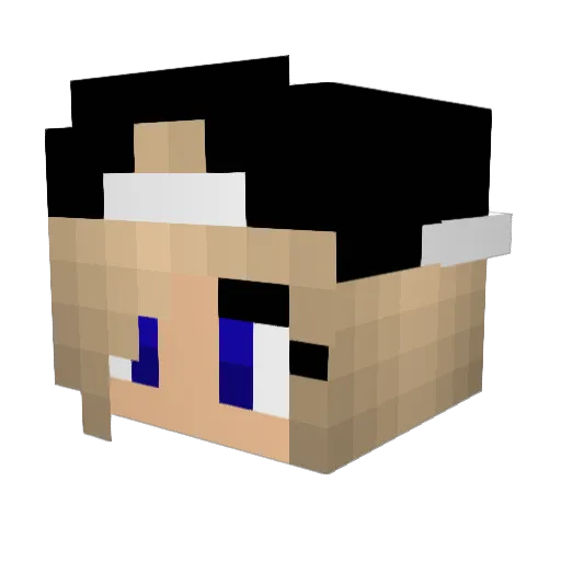 Bridget_M Minecraft avatar head, 3D render
