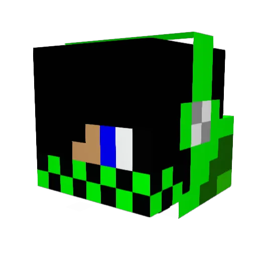 Bridgo8 Minecraft avatar head, 3D render