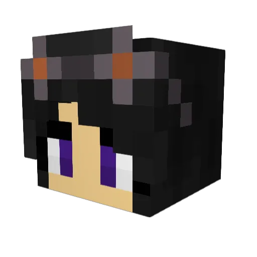 BrieannaL25 Minecraft avatar head, 3D render