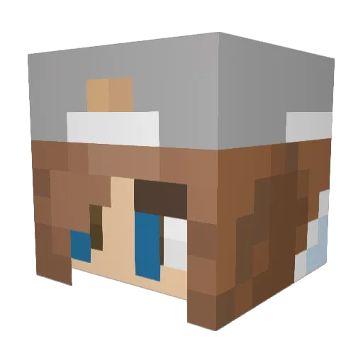 Briellejoliee Minecraft avatar head, 3D render
