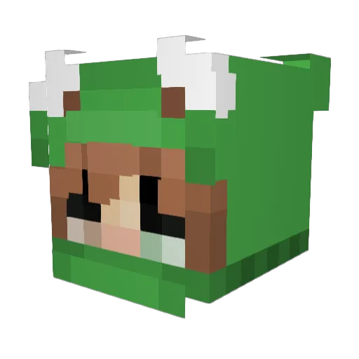 Briezzz Minecraft avatar head, 3D render