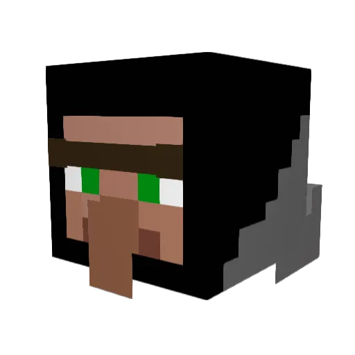 BriggyBrahmes Minecraft avatar head, 3D render