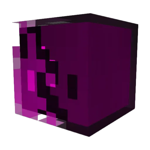 BrightColors Minecraft avatar head, 3D render