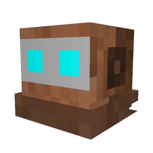 BrightDoom Minecraft avatar head, 3D render