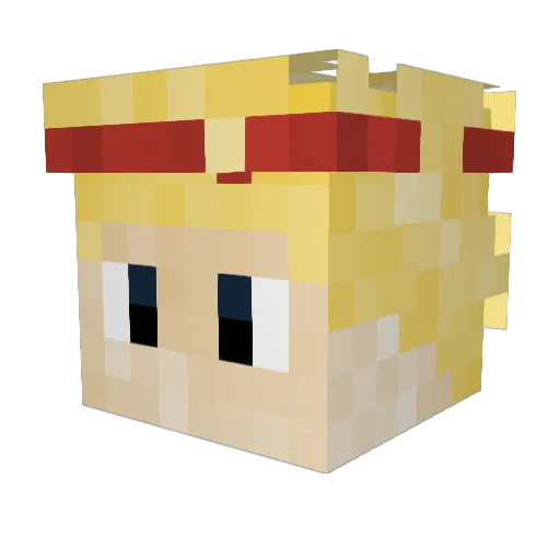 BrightEmpress4 Minecraft avatar head, 3D render