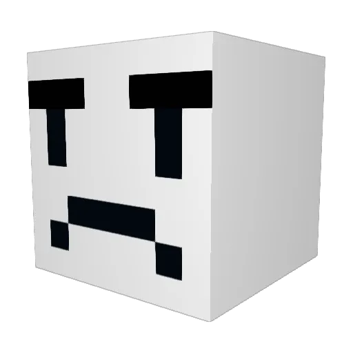 BrightHead Minecraft avatar head, 3D render