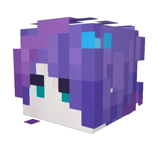 BrightM8 Minecraft avatar head, 3D render