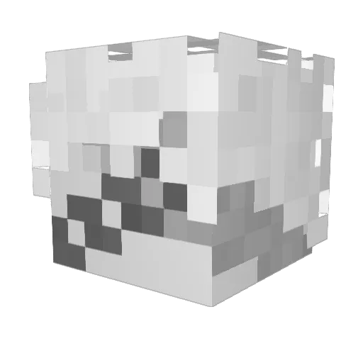BrightSoulmc Minecraft avatar head, 3D render