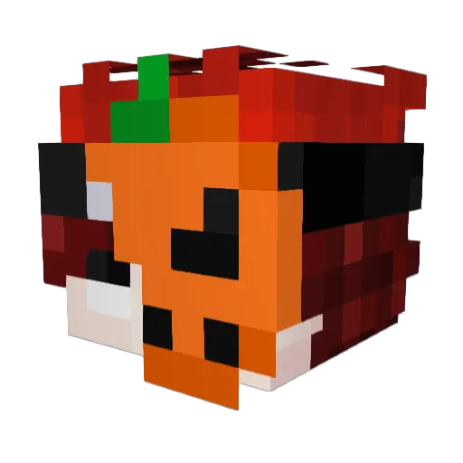 Bright_2005 Minecraft avatar head, 3D render