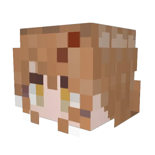 Bright_dawn_ Minecraft avatar head, 3D render