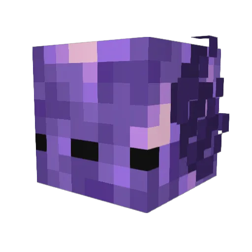 Brightenin Minecraft avatar head, 3D render