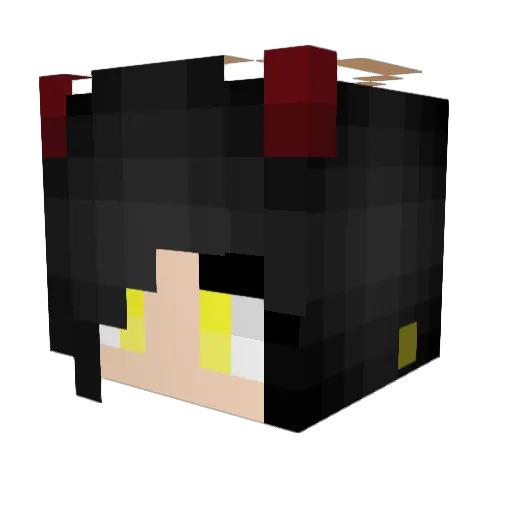 Brightmoon_plays Minecraft avatar head, 3D render