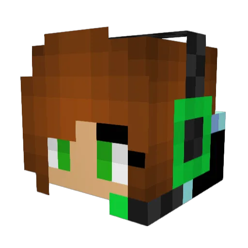 Brightspirit7447 Minecraft avatar head, 3D render